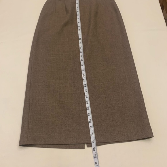 Pendleton 100% virgin wool light brown maxi skirt size 6 - Picture 6 of 13